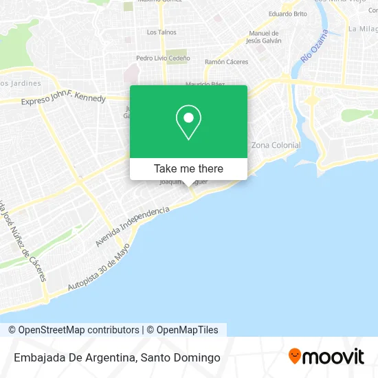 Mapa de Embajada De Argentina