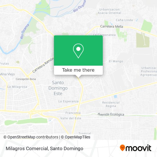 Milagros Comercial map