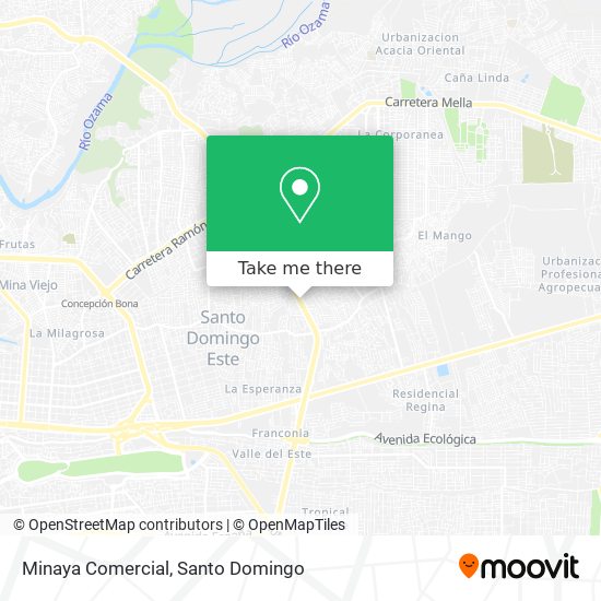 Mapa de Minaya Comercial