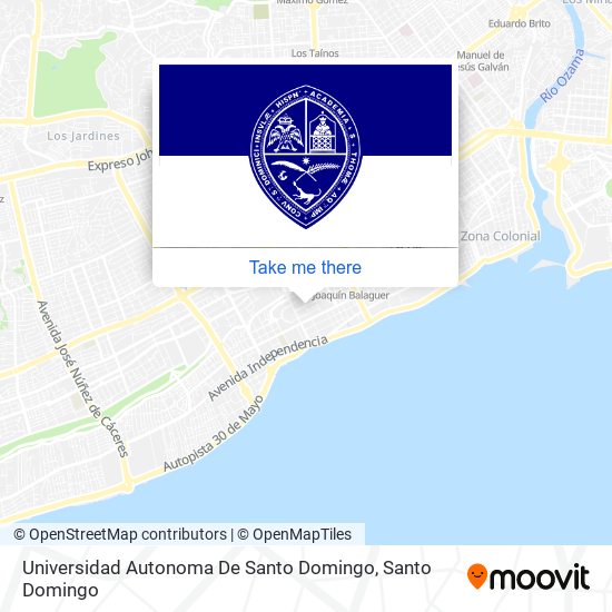 Universidad Autonoma De Santo Domingo map