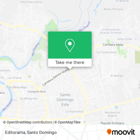 Editorama map