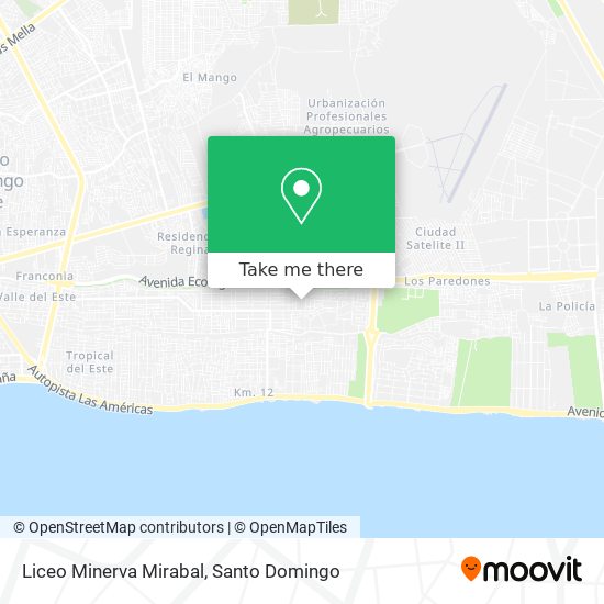 Liceo Minerva Mirabal map