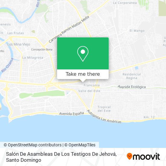 Salón De Asambleas De Los Testigos De Jehová map