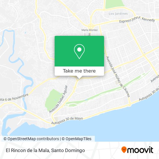 El Rincon de la Mala map