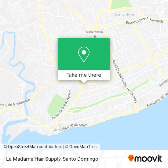 La Madame Hair Supply map