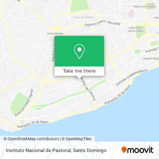 Instituto Nacional de Pastoral map