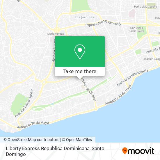 Liberty Express República Dominicana map