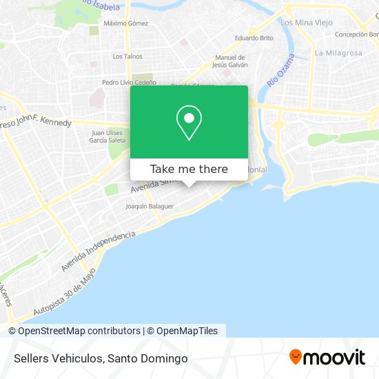Sellers Vehiculos map