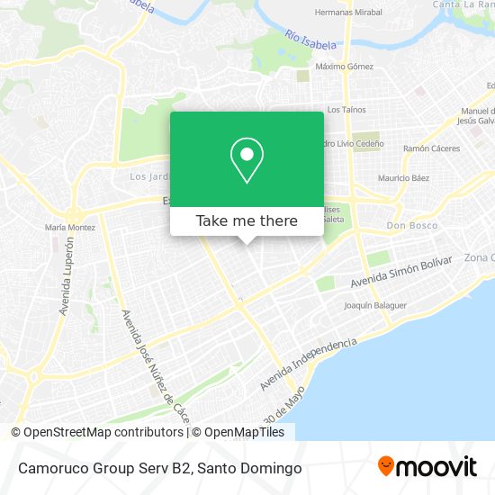 Camoruco Group Serv B2 map