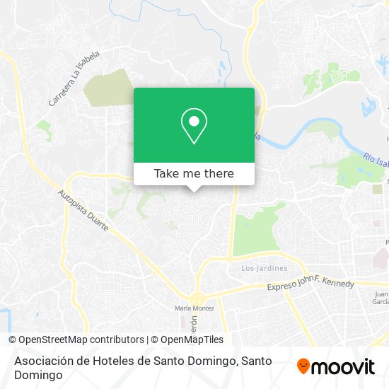 Asociación de Hoteles de Santo Domingo map
