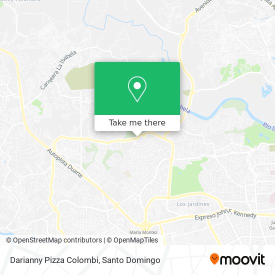 Mapa de Darianny Pizza Colombi