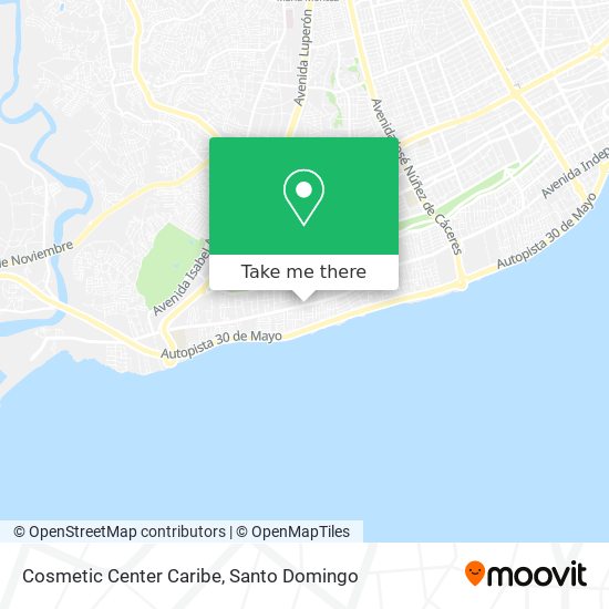 Cosmetic Center Caribe map