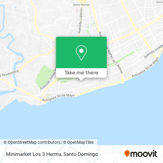 Minimarket Los 3 Herma map
