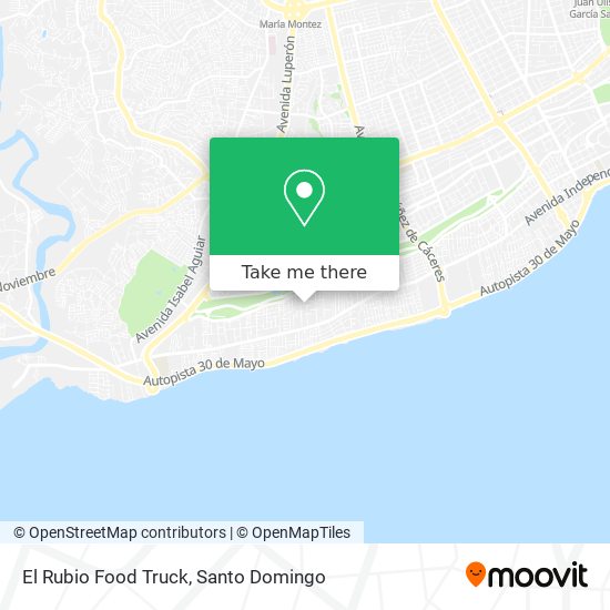 El Rubio Food Truck map