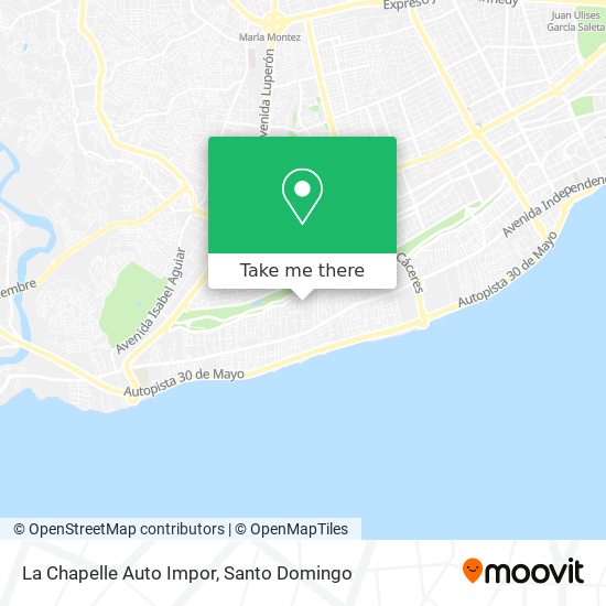 Mapa de La Chapelle Auto Impor