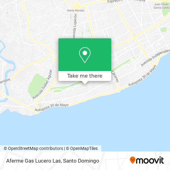 Aferme Gas Lucero Las map