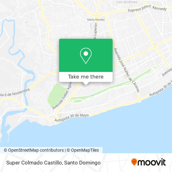 Super Colmado Castillo map