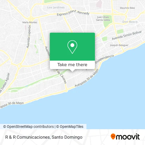 R & R Comunicaciones map