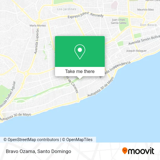 Mapa de Bravo Ozama