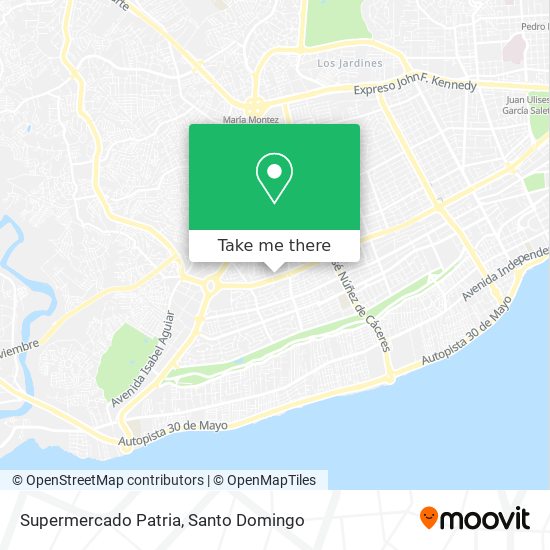 Supermercado Patria map