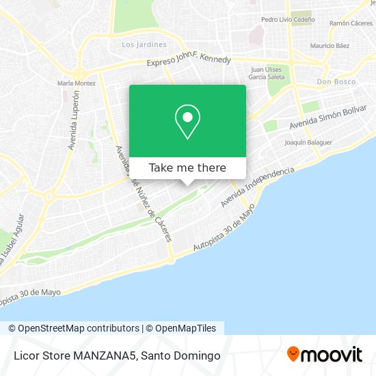 Licor Store MANZANA5 map