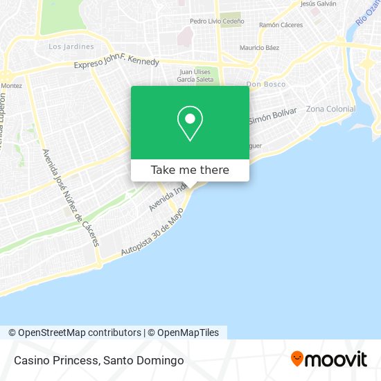 Mapa de Casino Princess