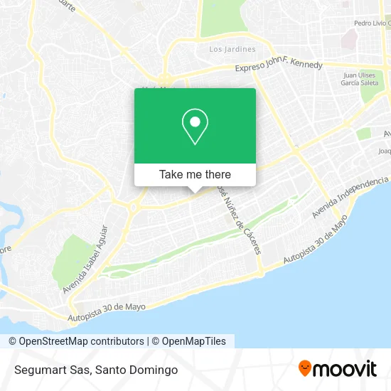 Mapa de Segumart Sas