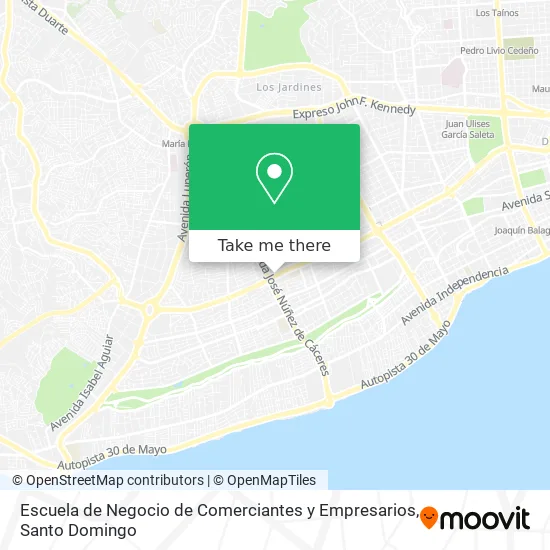 Escuela de Negocio de Comerciantes y Empresarios map