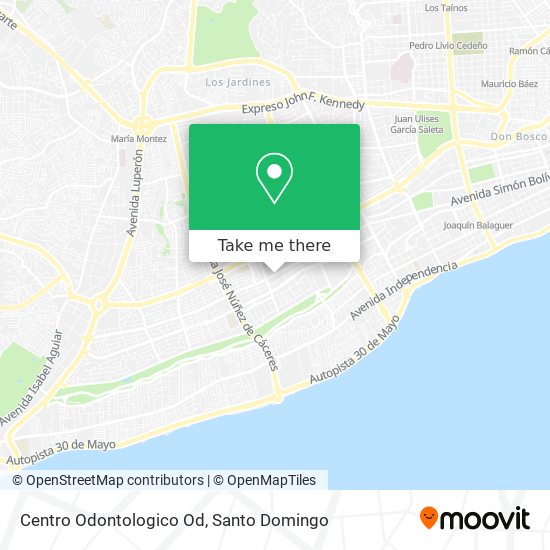 Mapa de Centro Odontologico Od