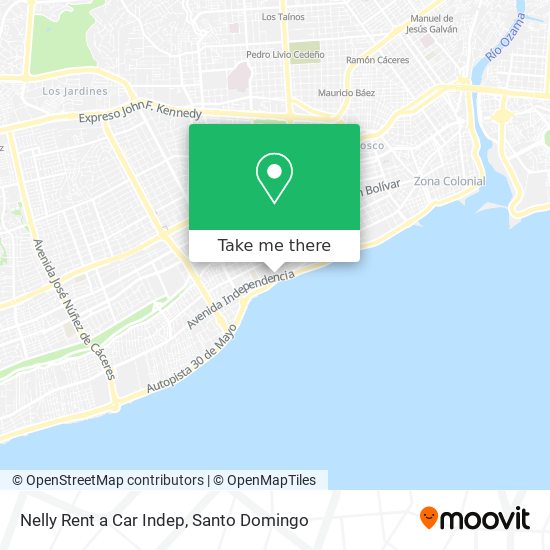 Nelly Rent a Car Indep map