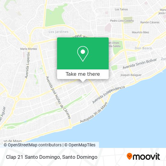 Clap 21 Santo Domingo map