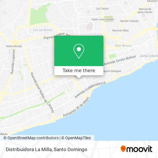 Mapa de Distribuidora La Milla