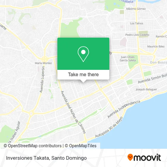 Inversiones Takata map