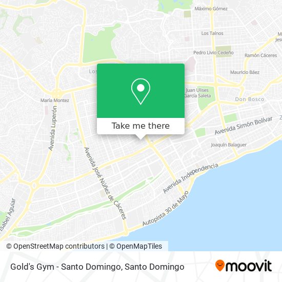 Gold's Gym - Santo Domingo map