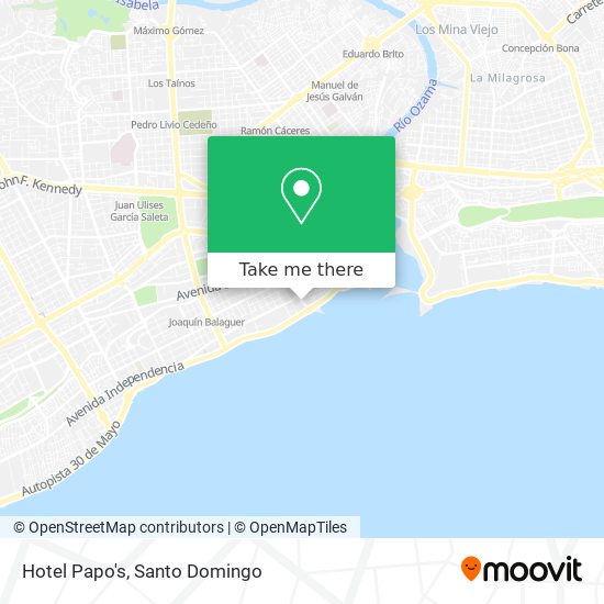 Hotel Papo's map