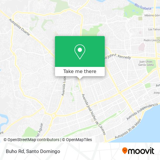 Mapa de Buho Rd