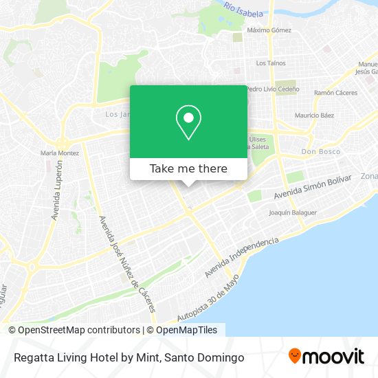 Regatta Living Hotel by Mint map