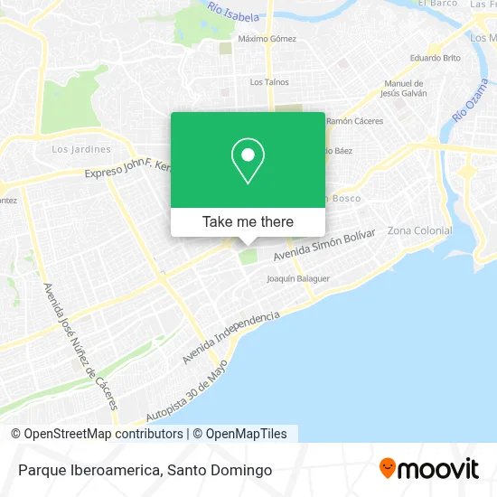 Parque Iberoamerica map