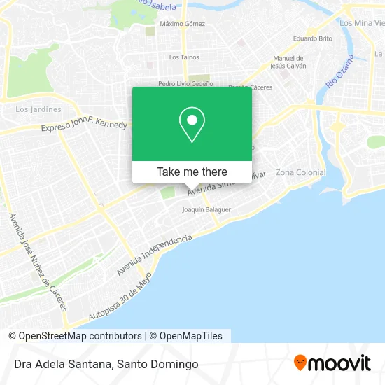Mapa de Dra Adela Santana