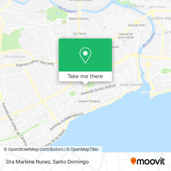 Dra Marlene Nunez map