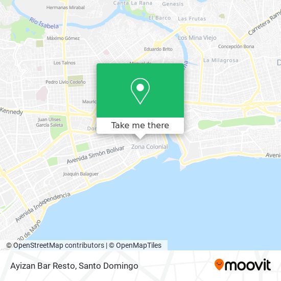 Mapa de Ayizan Bar Resto