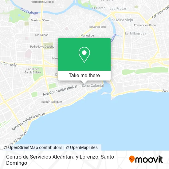 Mapa de Centro de Servicios Alcántara y Lorenzo
