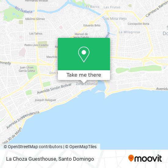 La Choza Guesthouse map