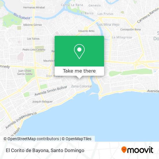 El Corito de Bayona map