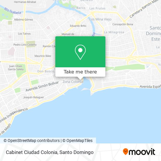 Mapa de Cabinet Ciudad Colonia