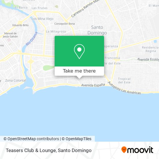 Teasers Club & Lounge map