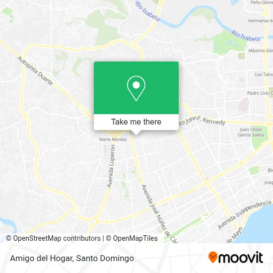 Amigo del Hogar map