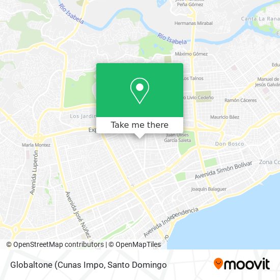 Mapa de Globaltone