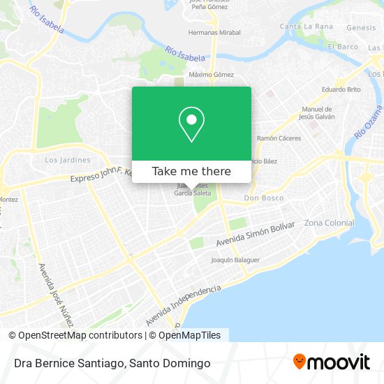 Dra Bernice Santiago map