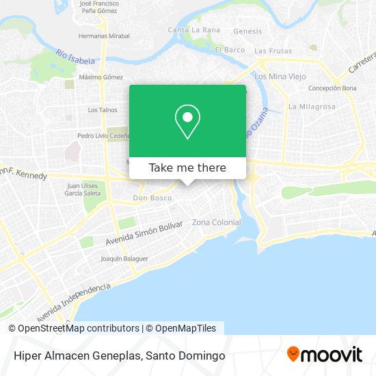 Hiper Almacen Geneplas map